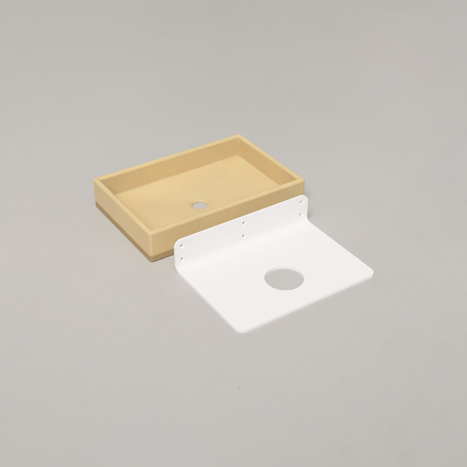 Nood Co Box Basin Two Tone - Custard / Wall (BX2-2-0-CU)
