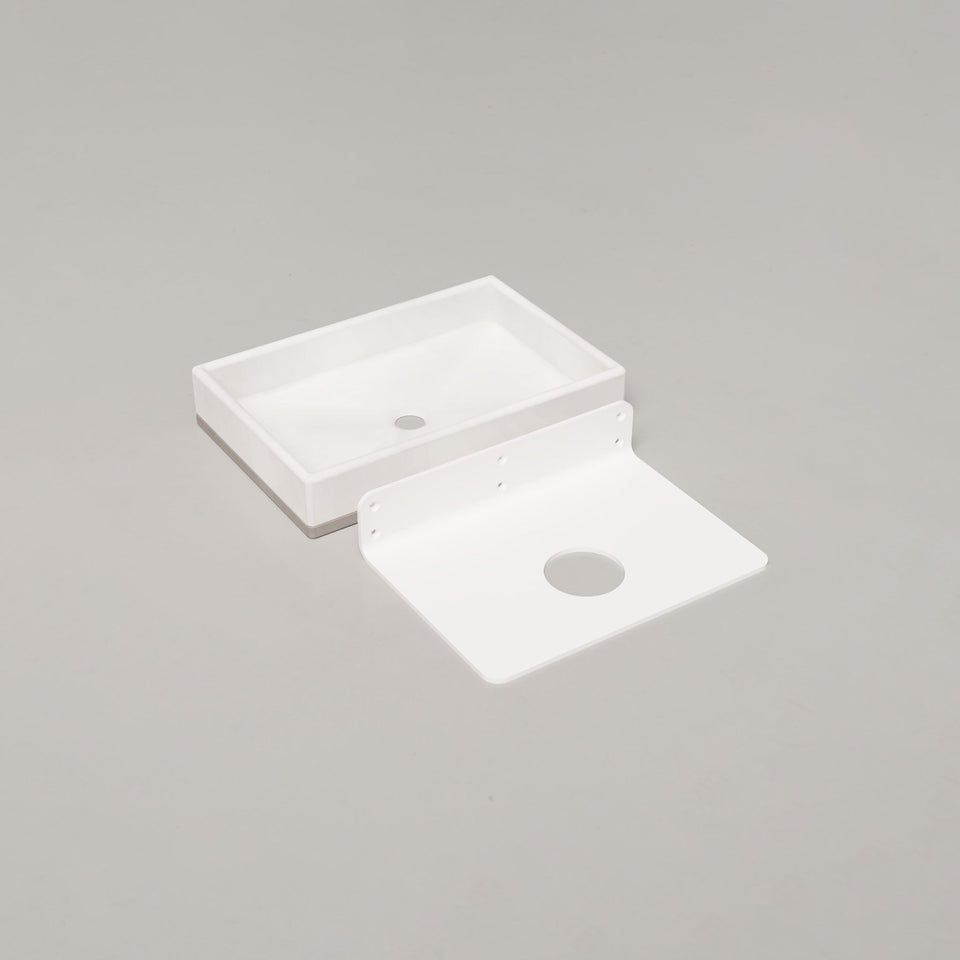 Nood Co Box Basin Two Tone - Ivory / Wall (BX2-2-0-IV)