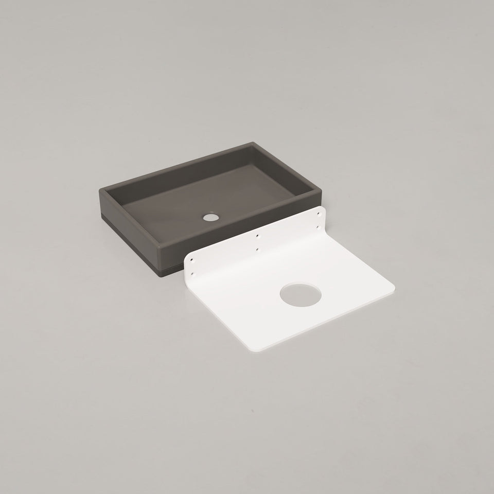 Nood Co Box Basin Two Tone - Mid Tone Grey / Wall (BX2-2-0-MG)