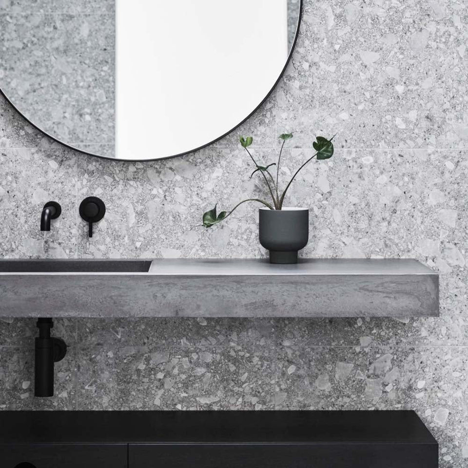 BA-150-04-SG-WH | Baly - Concrete Vanity Sink