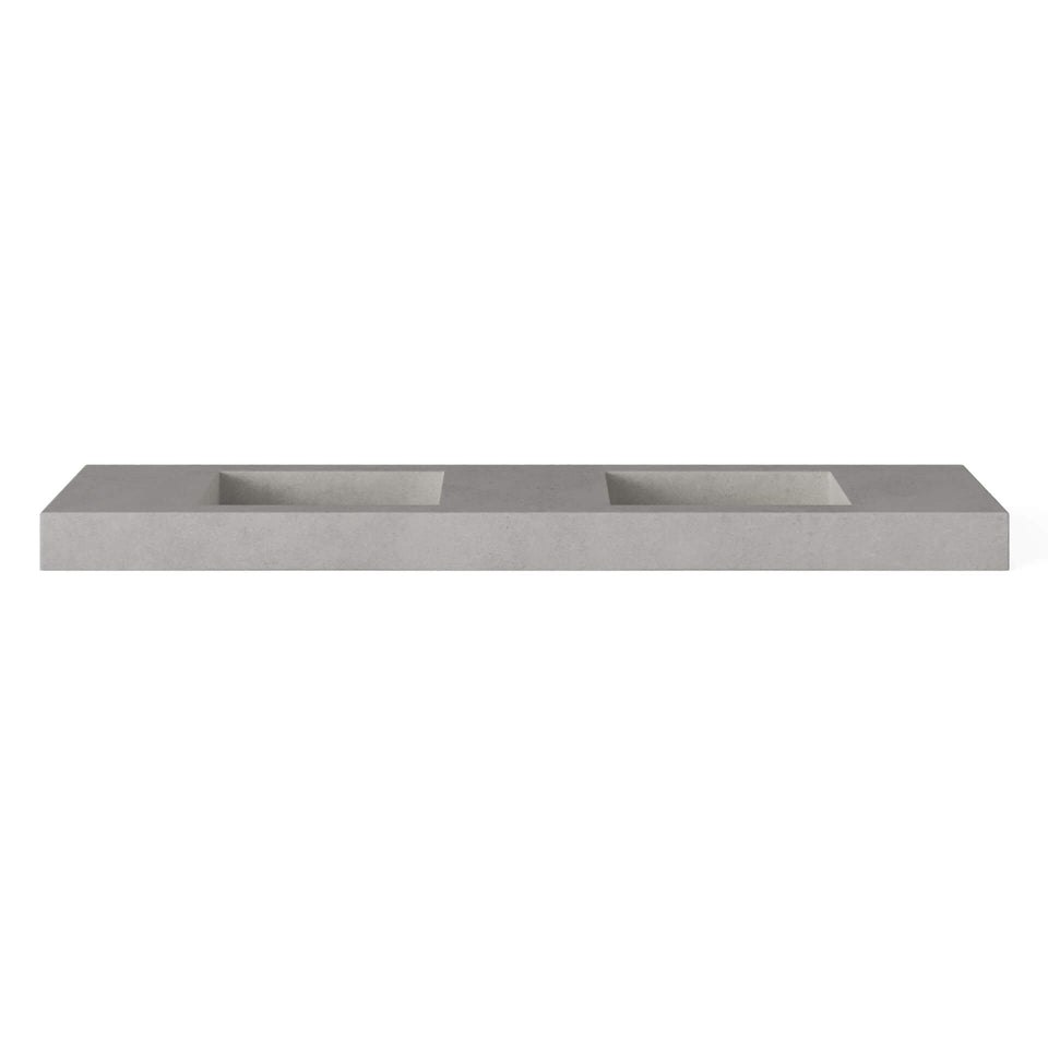 BA-120-04-SG-WH | Baly - Concrete Vanity Sink