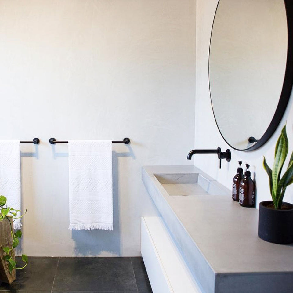 BA-090-04-SG-WH | Baly - Concrete Vanity Sink
