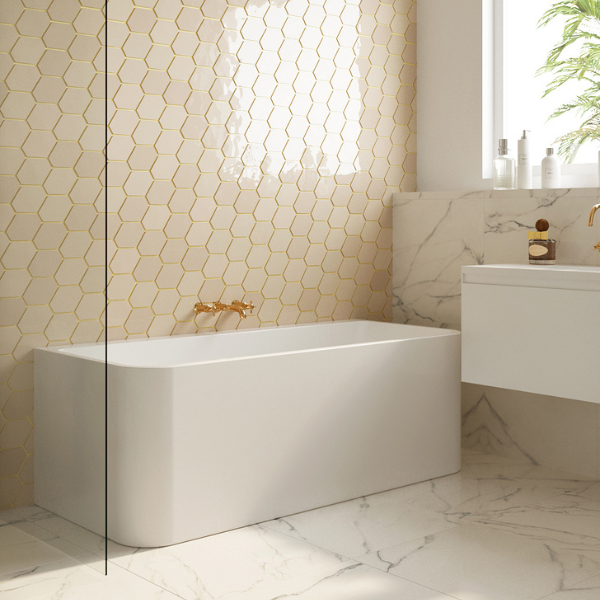 BelBagno Alto Back-to-Wall Bathtub