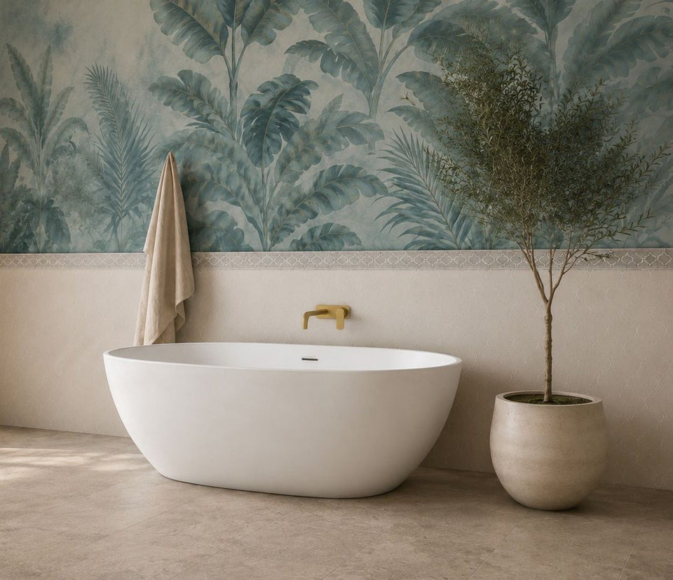 Pietra Bianca Bella Freestanding Bath