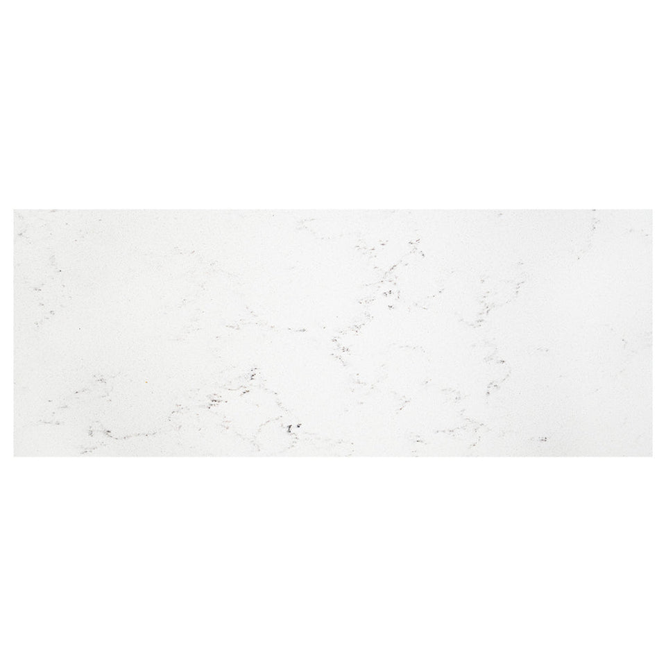 Fienza Bianco Marble Silica Free Stone Vanity Benchtop, Rectangular Full Depth