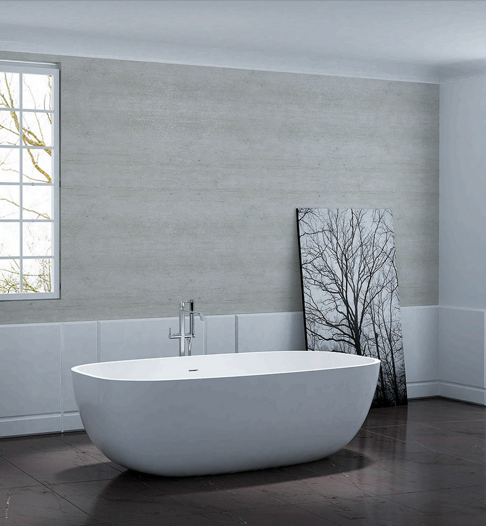 Pietra Bianca Bora Freestanding Bath