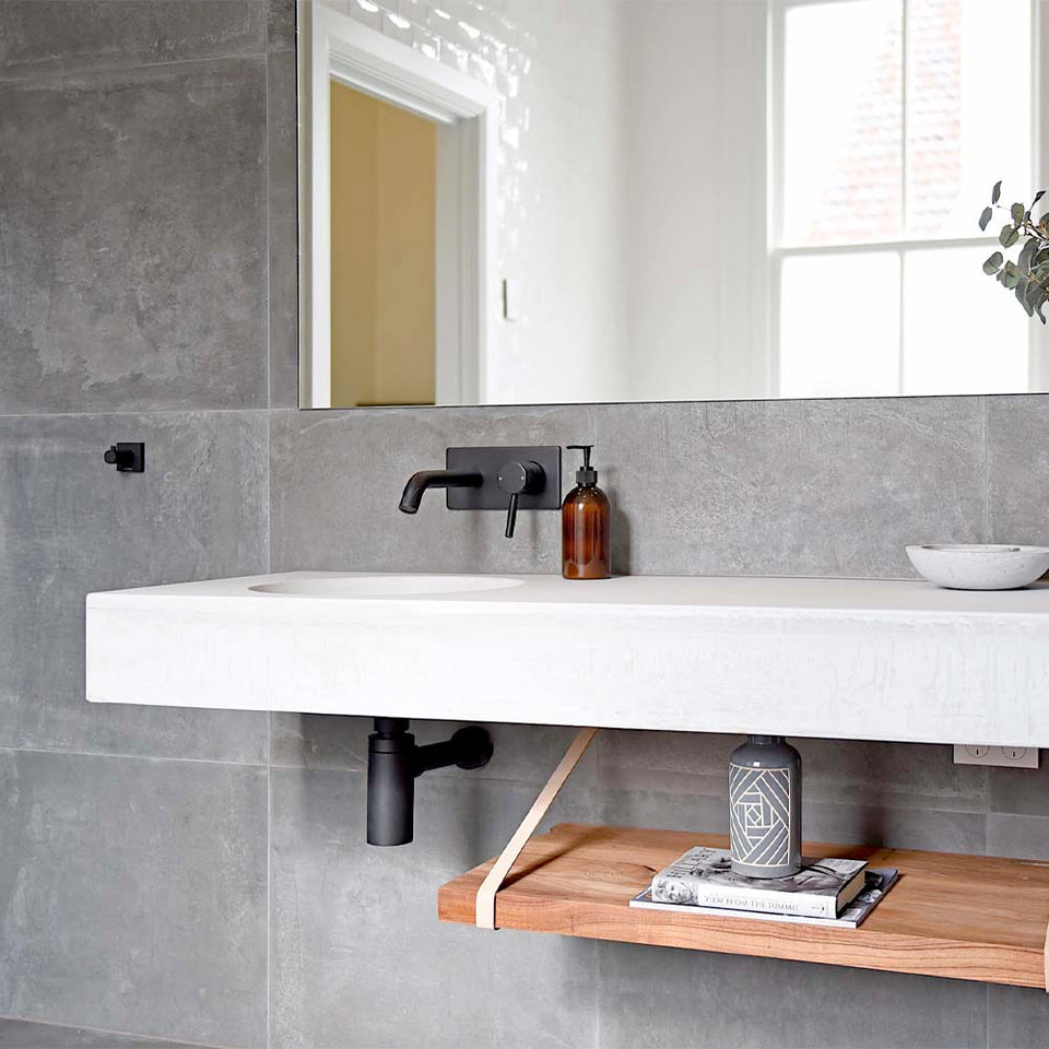 BO-075-04-SG-WH | Boya - Concrete Vanity Sink