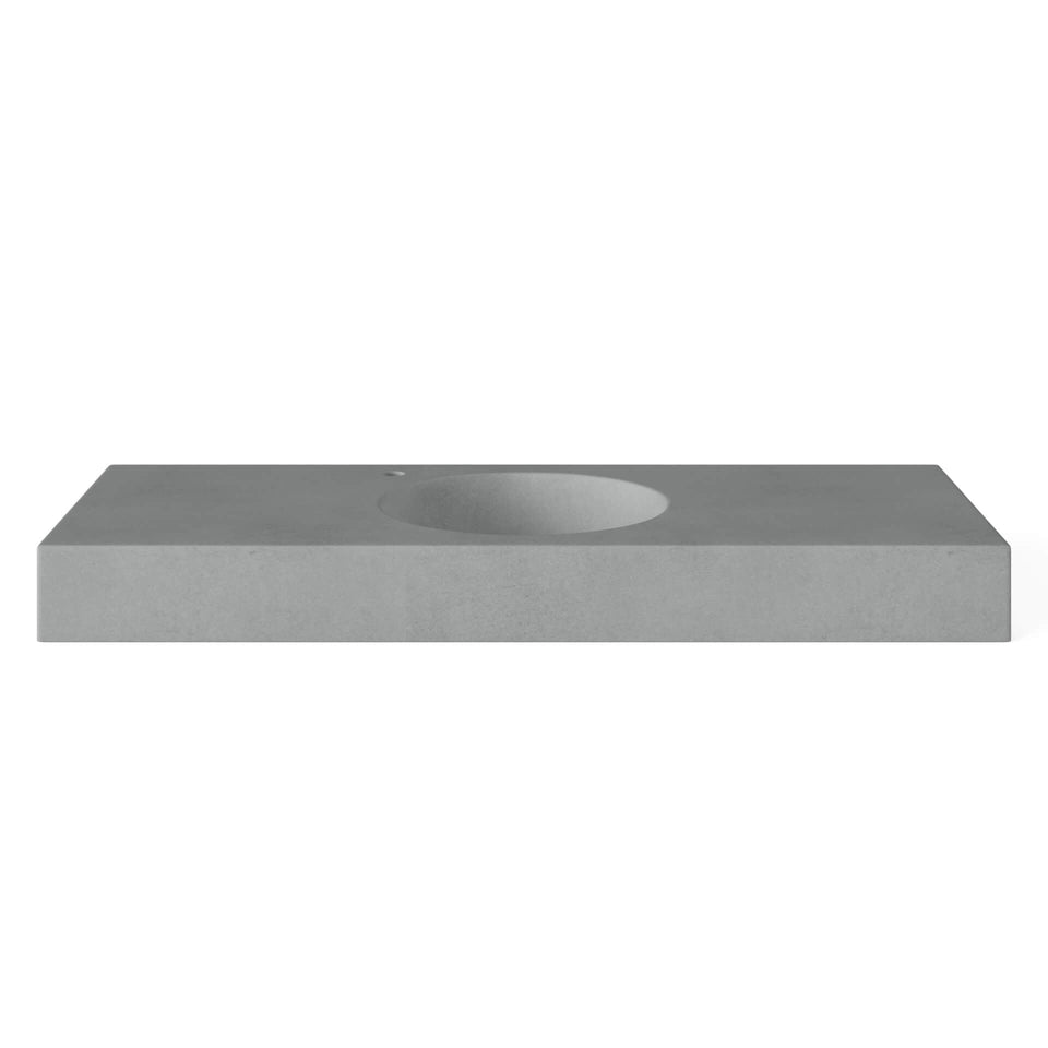 BO-090-08-SG-WH | Boya - Concrete Vanity Sink