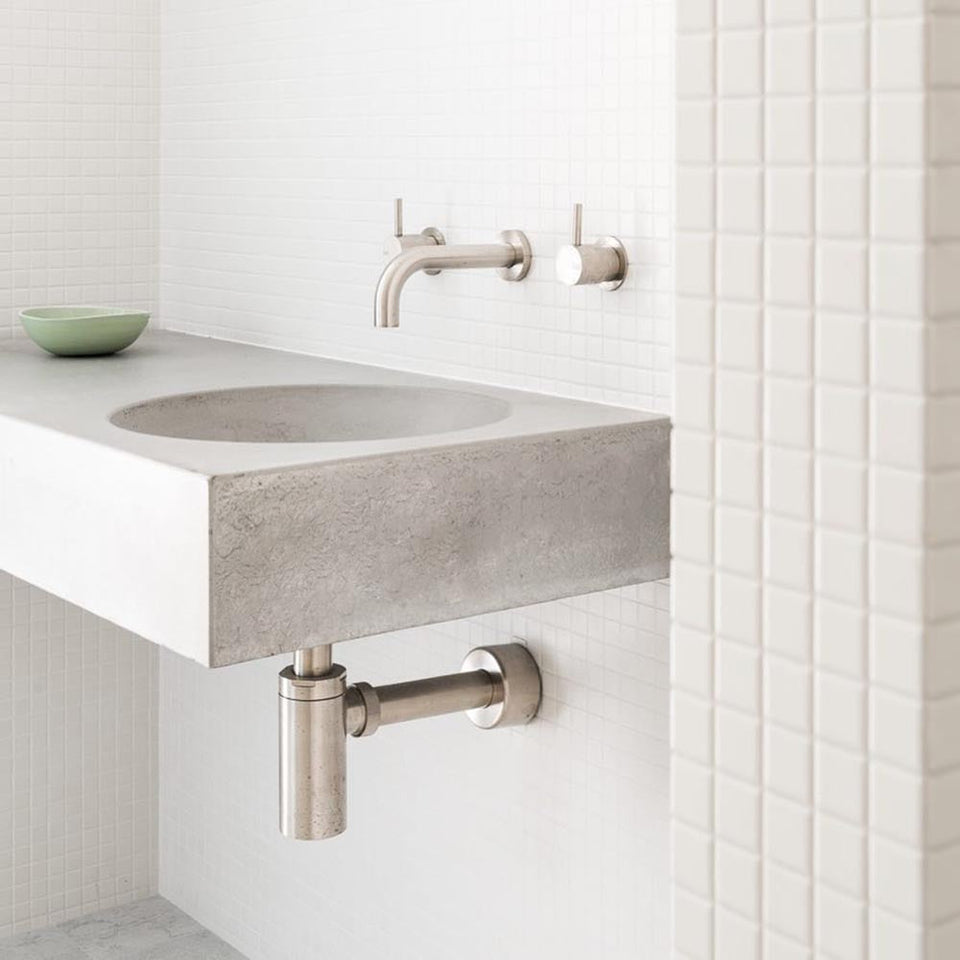 BO-075-04-SG-WH | Boya - Concrete Vanity Sink
