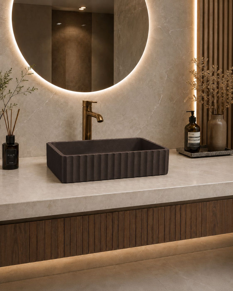 Pietra Bianca Briza Rectangle Above Counter Basin