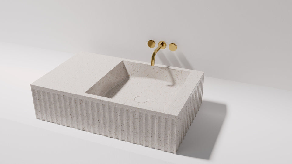 Pietra Bianca Briza Wall Hung Basin