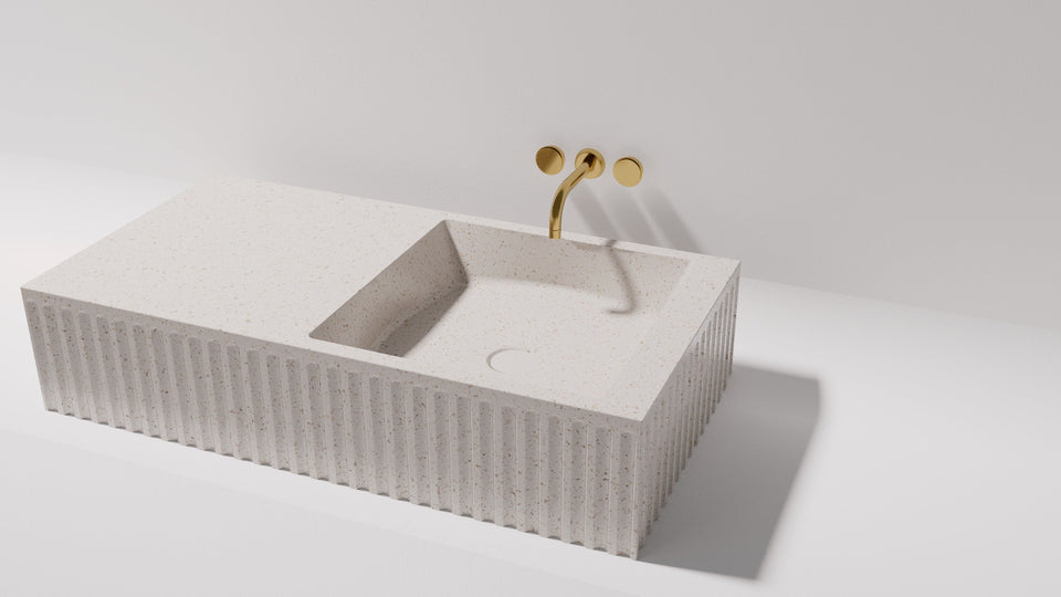 Pietra Bianca Briza Wall Hung Basin