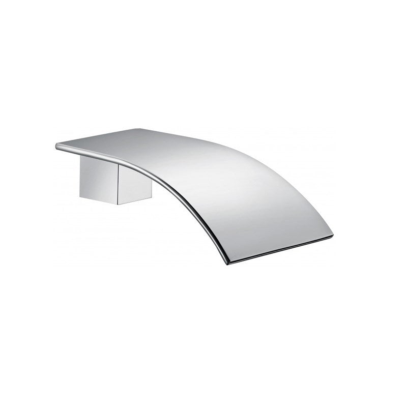 Omar Chrome Waterfall Bathtub/Basin Wall Spout (CH0005.BS)