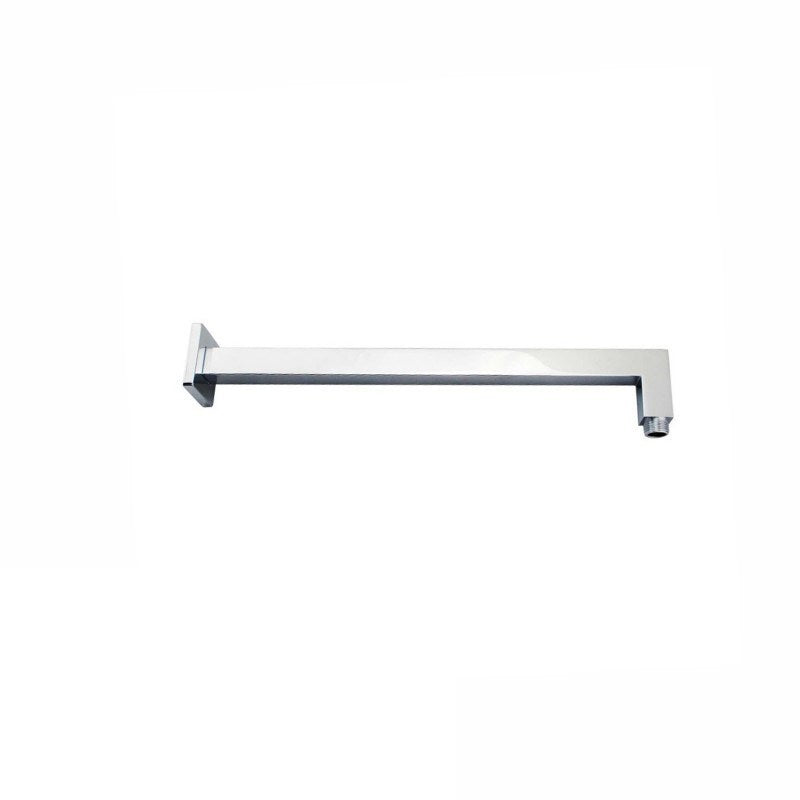 Aquaperla Square Chrome Brass Wall Mounted Shower Arm 400mm (CH0104.SA)