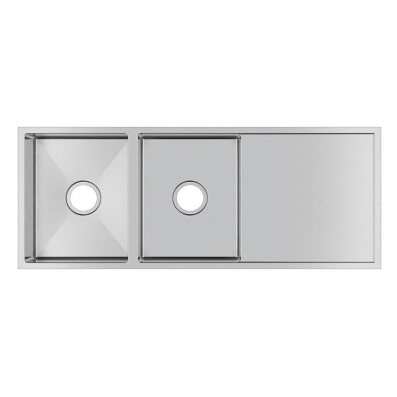 1160x460x230mm 1.2mm Handmade Top/Undermount Double Bowls Kitchen Sink (CH1146.KS)