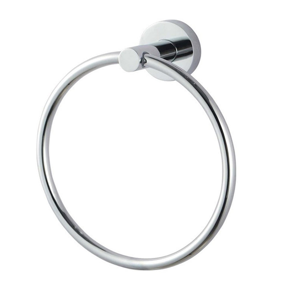 Euro Pin Lever Round Chrome Hand Towel Ring (CH6603.TR)