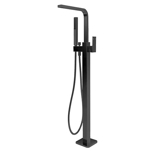 Modern National Square Chao Freestanding Bath Mixer - Matte Black (CHA012BK)