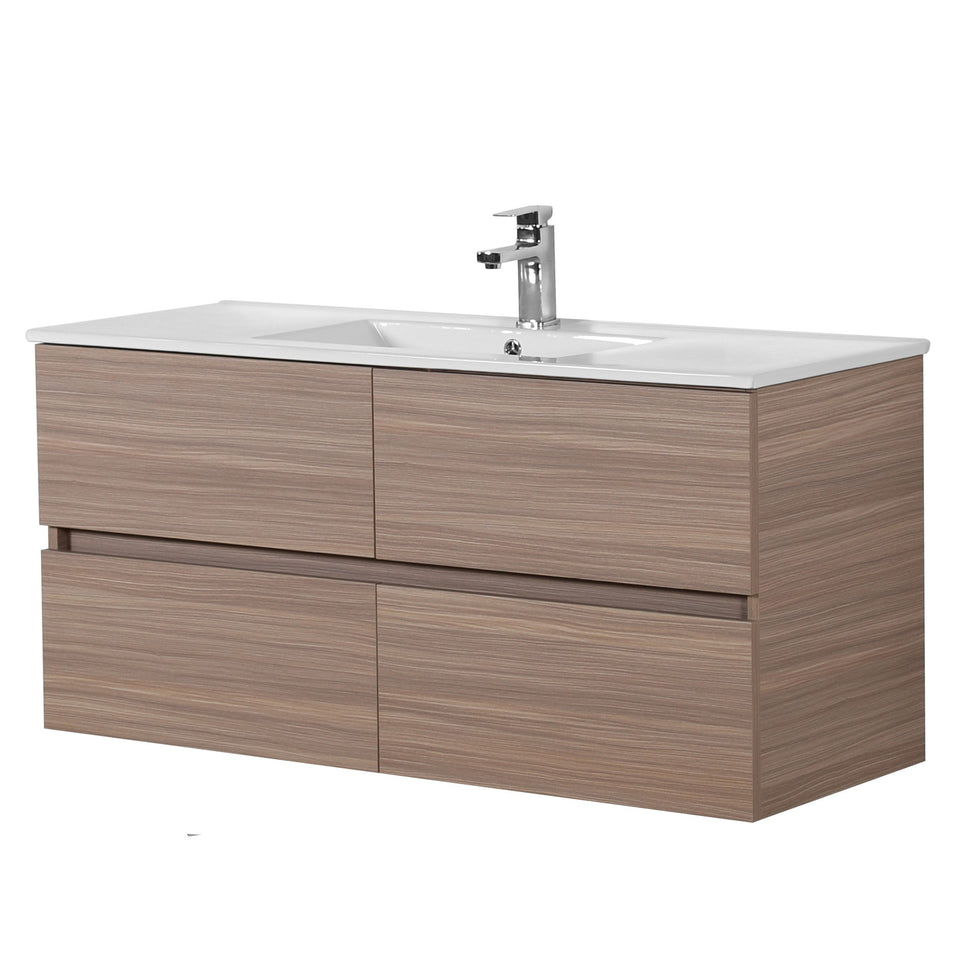 Stella PVC 1500 Oak Wall Hung Vanity Single Bowl