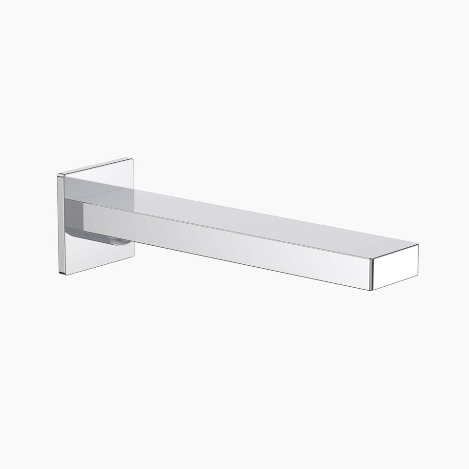 Clark Round Square Wall Basin/Bath Outlet 220mm - Lead Free - Chrome (CL10025.C5AF)
