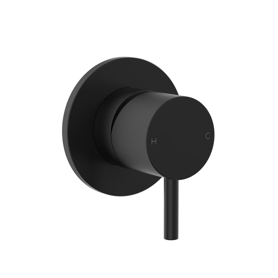 Clark Round Pin Wall Mixer - Lead Free - Matte Black (CL10027.BF)