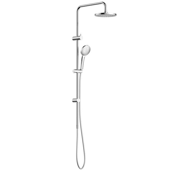Clark Round II Rail Shower with Overhead - Chrome (CL10073.C3A)
