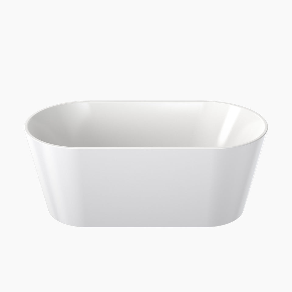 Clark Round Freestanding Bath 1400mm - White (CL50005.WFSN)