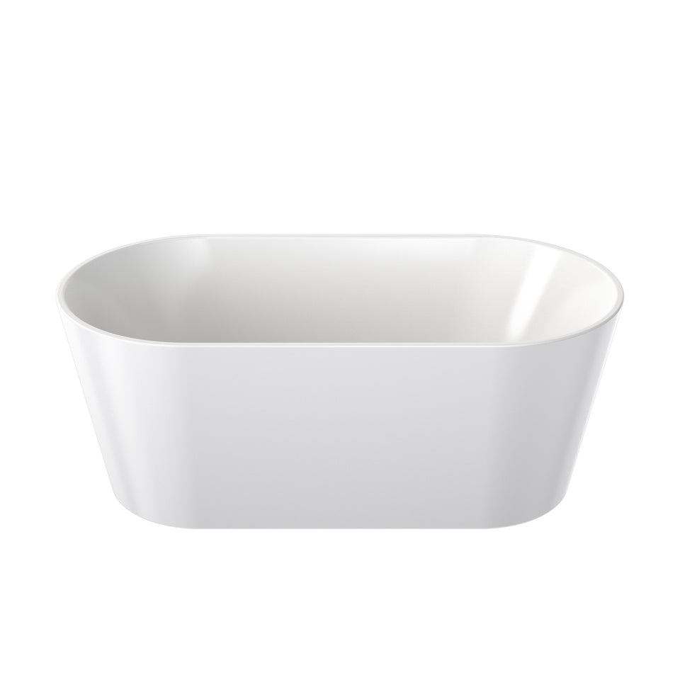 Clark Round Freestanding Bath 1400mm - White (CL50005.WFSN)