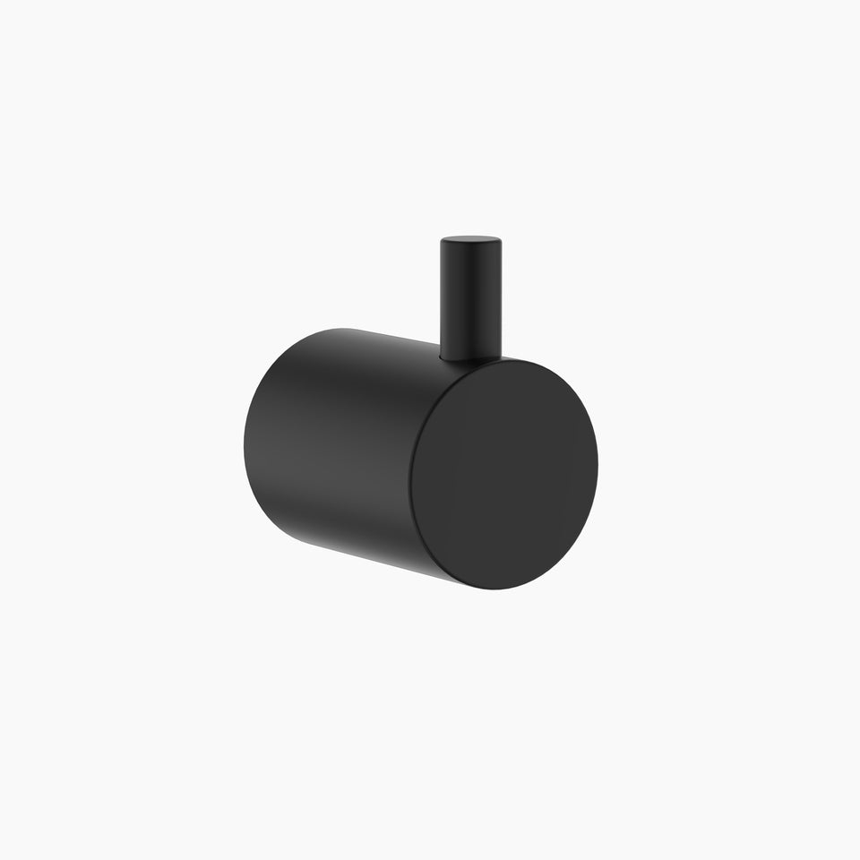 Clark Round Robe Hook - Black (CL60017.B)