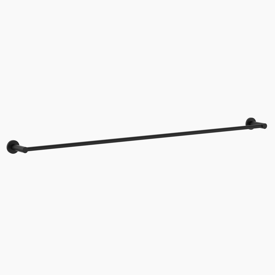 Clark Round Single Towel  Rail 900mm - Matte Black (CL60021.B)