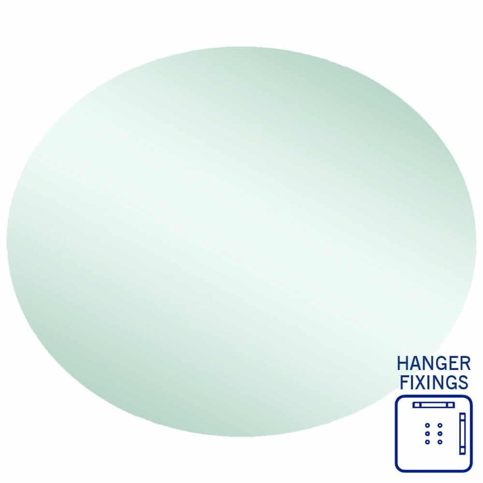 Thermogroup Oval Polished Edge Mirror - 900x750mm (CO9075HN)