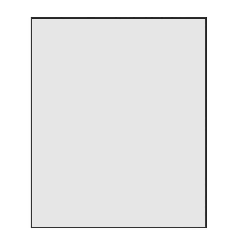 Ablaze CS9075B Rectangular Black Framed Mirror (CS9075B) 3