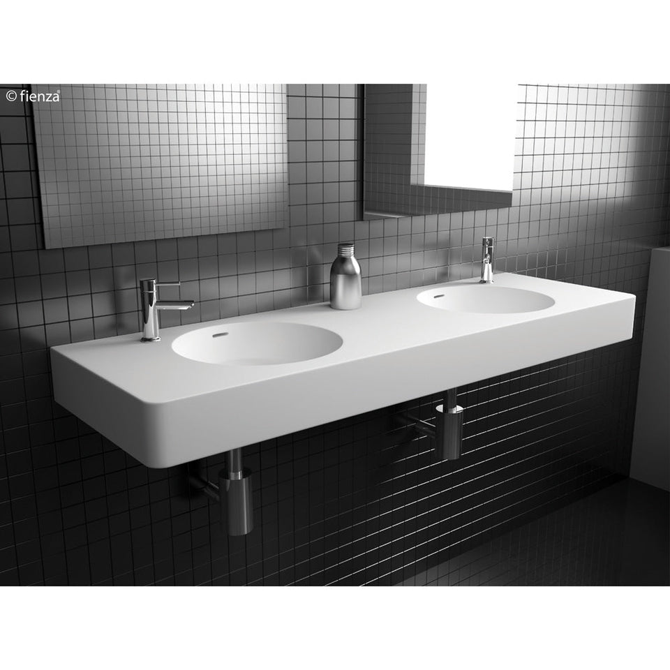 Encanto 1400 Solid Surface Wall-Hung Basin Double Bowl