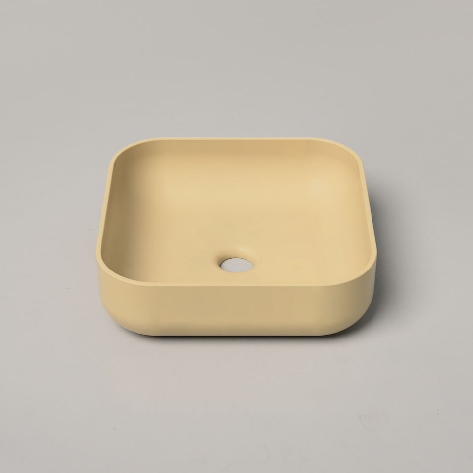 Nood Co Cube Basin - Custard / Surface (CU1-1-0-CU)