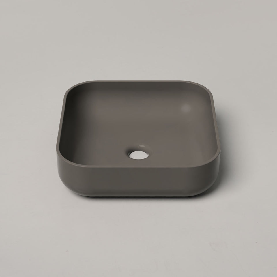 Nood Co Cube Basin - Mid Tone Grey / Surface (CU1-1-0-MG)