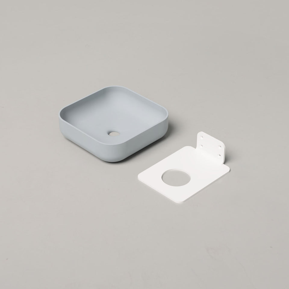 Nood Co Cube Basin - Powder Blue / Wall (CU1-2-0-PO)