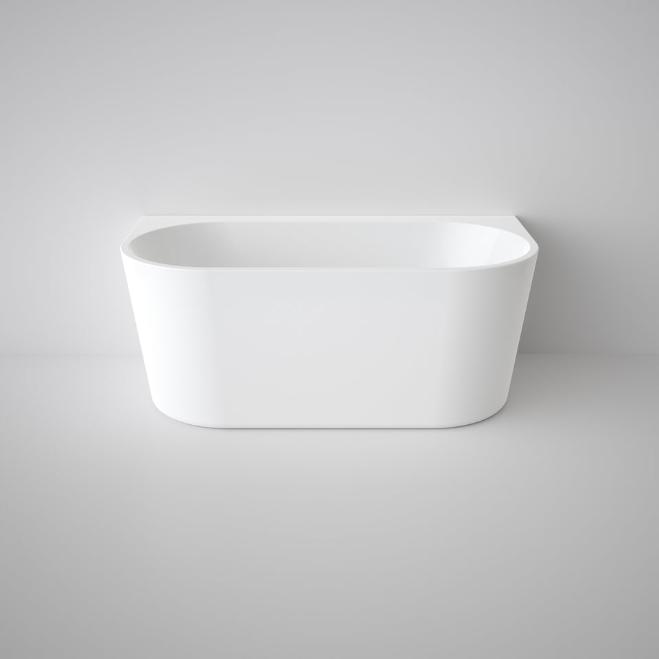 Caroma Urbane® II 1400 Back To Wall Freestanding Bath - White (AU4WFW)