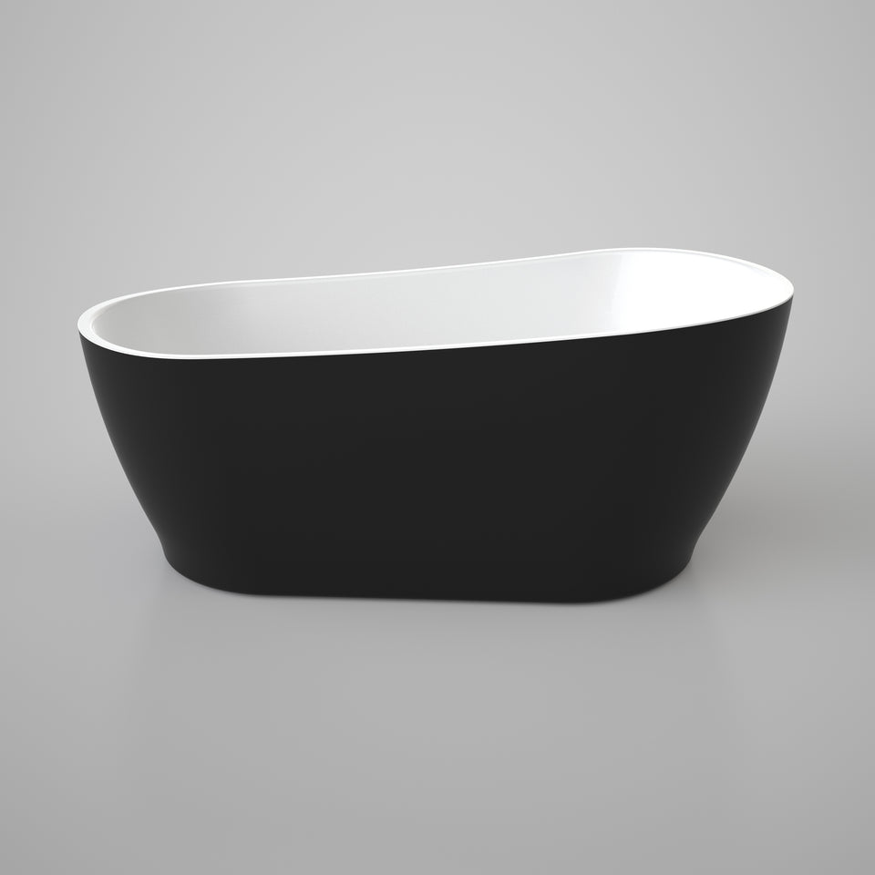 Caroma Noir 1700 Freestanding Bath - Black (NO7BW)