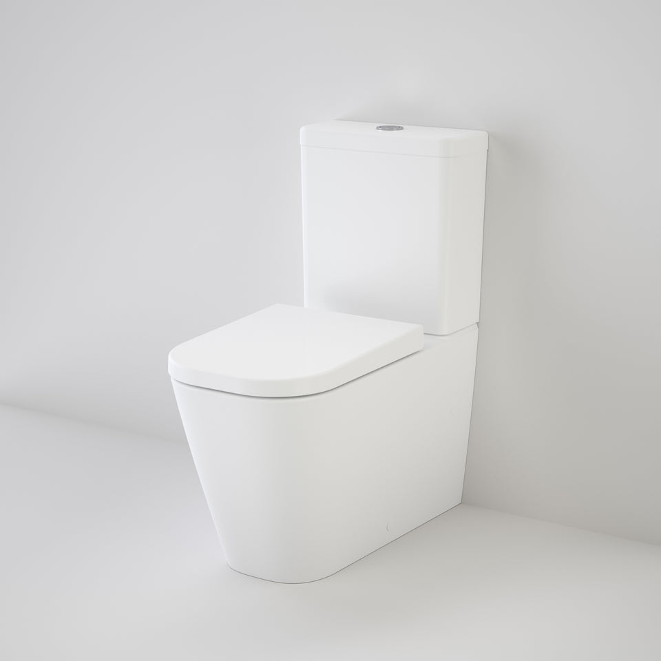 Caroma Luna® Square Cleanflush® Wall Faced Toilet Suite - White (846410W)