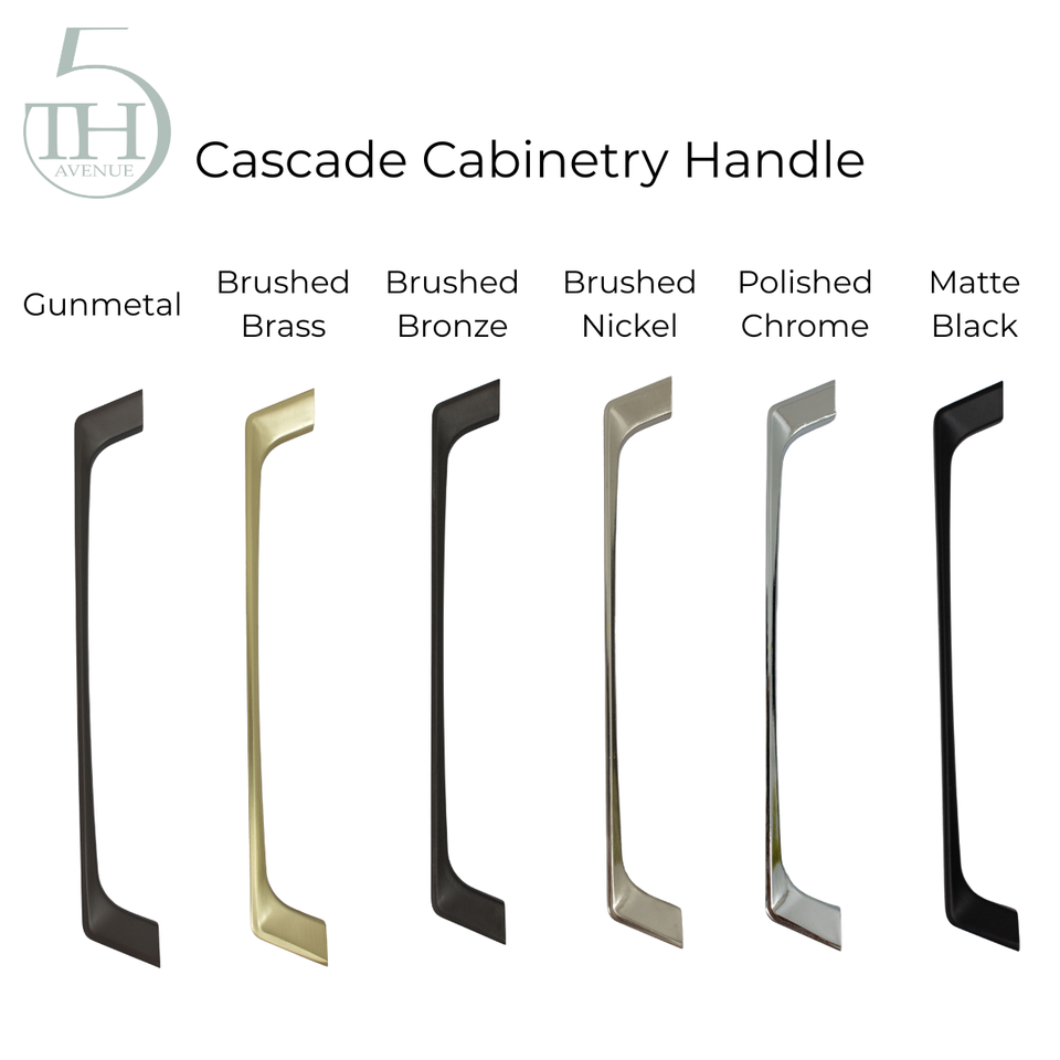 CELD90BB | Celeste Duo Freestanding Bathroom Vanity | Cascade-Handle-Swatches