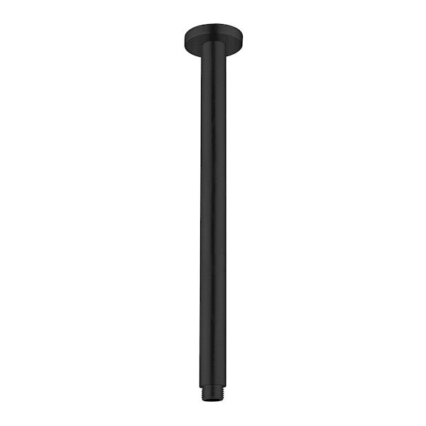 Nero Round Ceiling Arm 300mm Length Matte Black