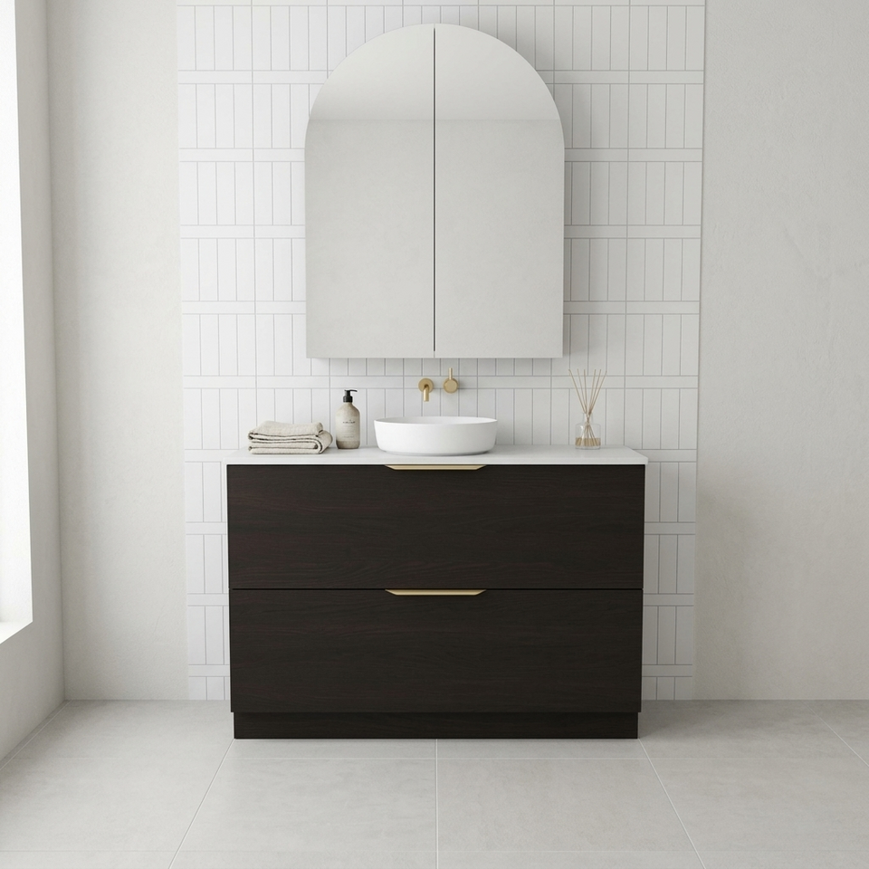 CELD18SO | Celeste Duo Freestanding Bathroom Vanity | Celest-Duo-1200-Smoked-Onyx