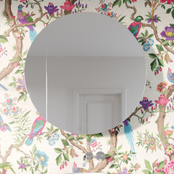 Rifco - Cirque Round Shaving Cabinet 900mm Diameter WHITE (pencil edge)