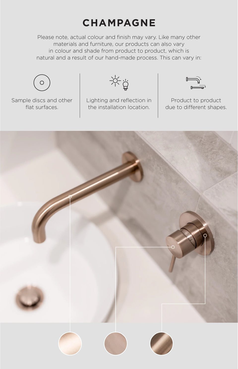 Meir Round Diverter Mixer - Champagne - Champagne