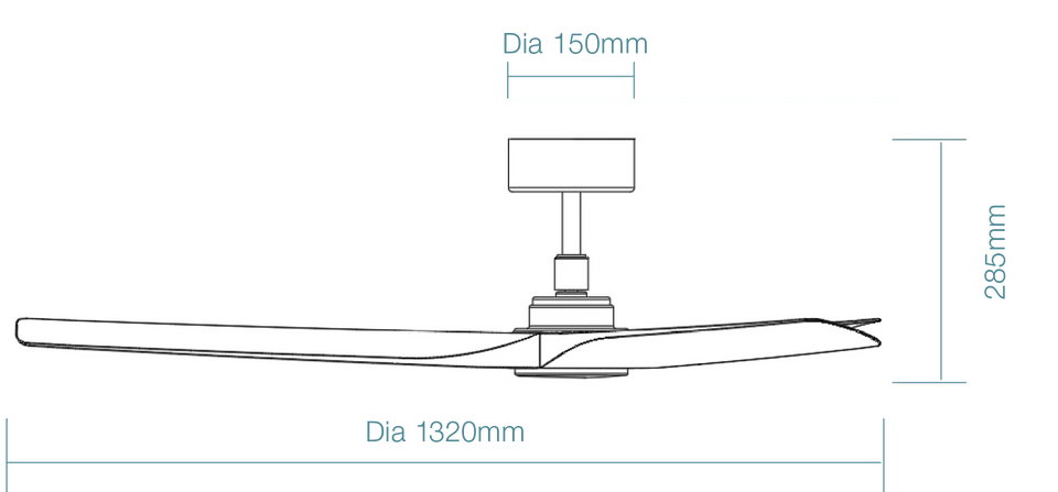 MCDC1333MWN | Cordoba DC 52′′ Smart Ceiling Fan With WIFI Remote Control + LED light