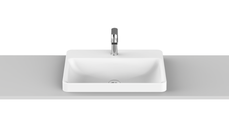 ADP COURAGE semi-inset basin MATTE white 550x430