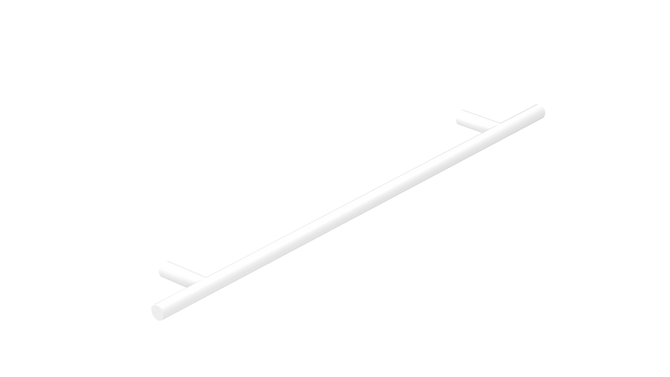 ADP Cross Bar 224cc Cabinet Handle Matte White