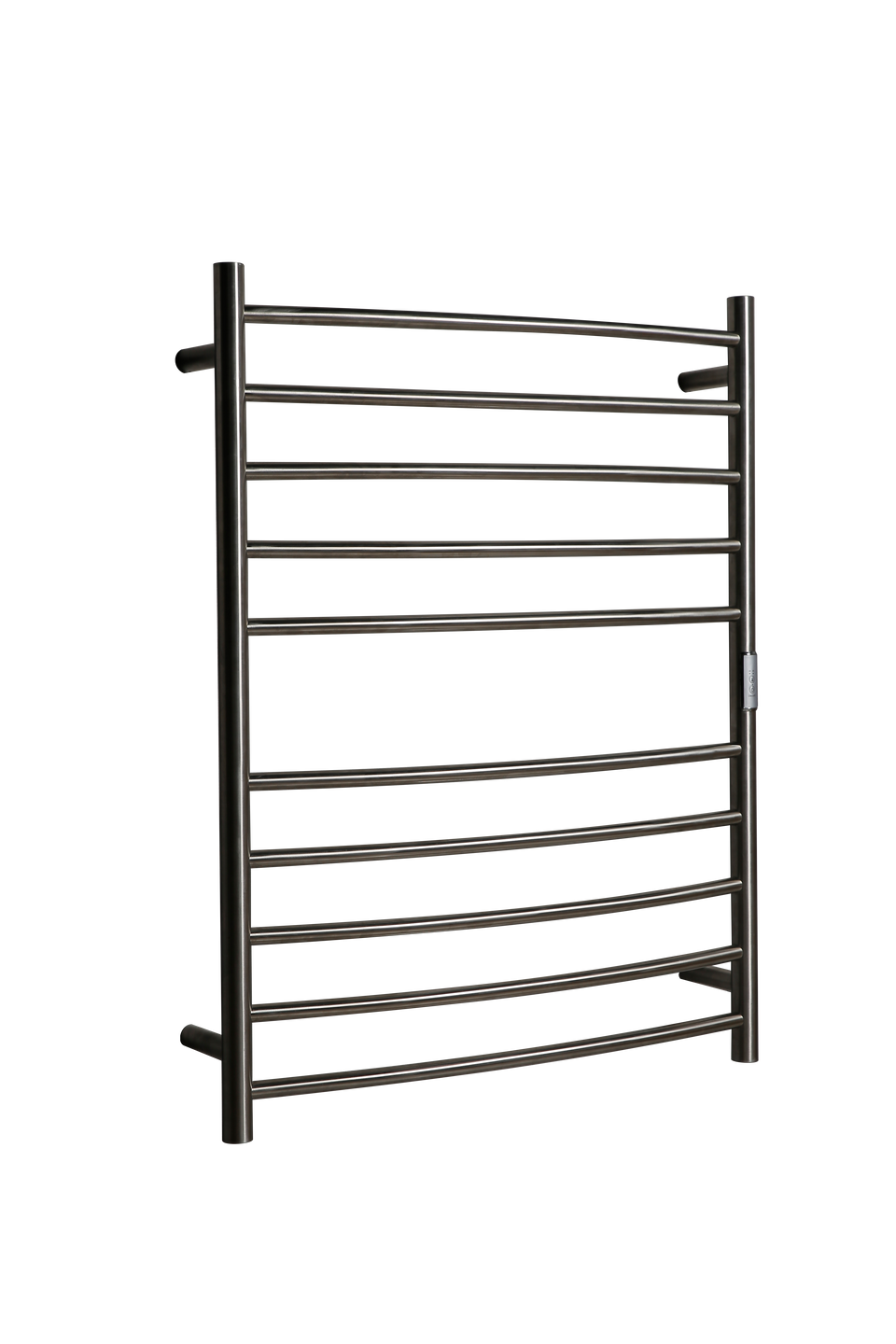 Hotwire Curved Round Heated Towel Rail 10 Bars 900hx700w Inc Timer