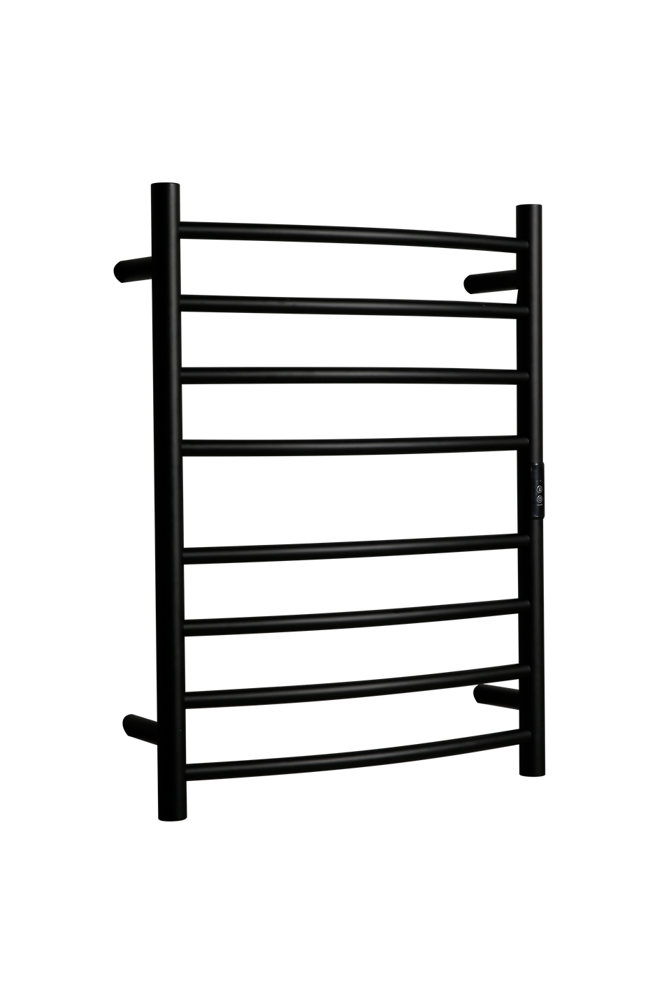 Hotwire Curved Round Heated Towel Rail 8 Bars 700hx530w Inc Timer