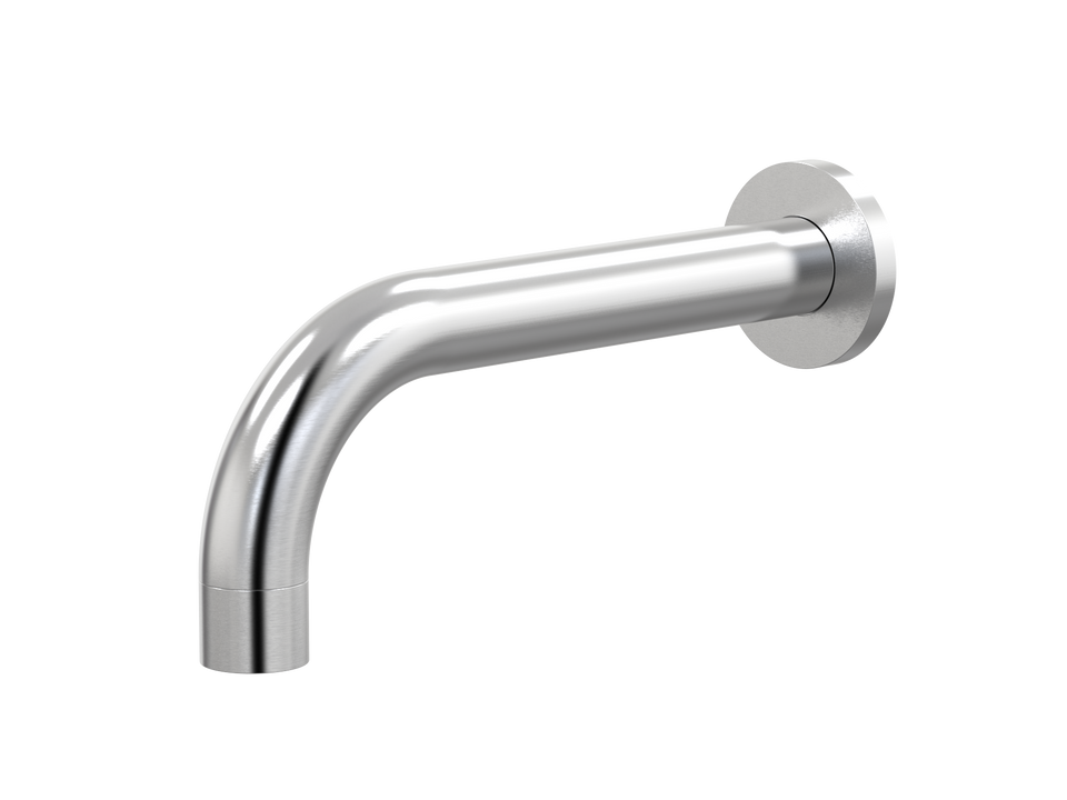 PAR Taps Lugano Basin Wall Fixed 90 degree 200mm - Brushed Chrome (D22.013.2.02)