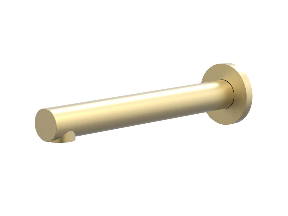 PAR Taps Lugano Bath Wall Fixed 200mm - Brushed Brass (D22.023.2.41)